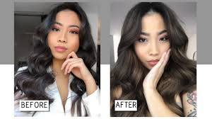 Whether you are going for the light or dark hue and regardless of what color you started with, you. Balayage At Home Black To Ash Brown Youtube