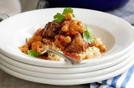 Spoon half the meat evenly over eggplant. Lamb Tagine Lamb Stew Recipes Tagine Recipes Lamb Tagine Recipe