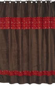 Wild West Cowboy Shower Curtain Brown And Red Bandana Print Sweet Jojo Designs Http Www Childrensbeddin Western Decor Diy How To Make Curtains Curtains