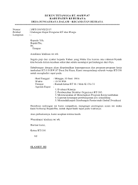 Silahkan anda sesuaikan sendiri sesuai dengan keadaan dan kebutuhan anda Contoh Surat Undangan Rapat Rt Docx