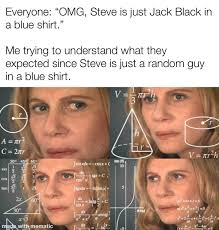 I mean, Steve's character design is simple… : r/memes
