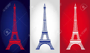 The structure was built between 1887 and 1889 as the entrance arch for the exposition universelle. Eiffel Tower Over France Flag Background Vector Illustration Royalty Free Cliparts Vectors And Stock Illustration Image 13599624