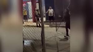 Ex-jogador Perdigão leva golpes de cassetete da Polícia Militar do Paraná
