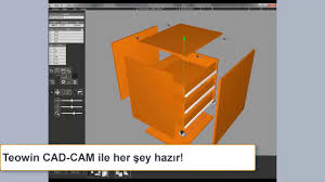 Teowin 3d Cad Cam Mobilya Tasarim Ve Uretim Programi Pera 3d Youtube