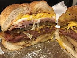 I Ate A Custom Belly Buster Taylor Ham Pork Roll Bacon Sausage Deli Ham Egg American Cheese And Homefries With Grilled Onion Pork Roll Food Bacon Sausage