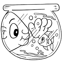 They are colorful and vibrant and make for great coloring pages that can be a productive pastime for your kid. Coloring Goldfish Page Fish Bowl Free Image Download