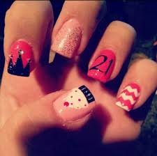 50 sweet birthday nails to brighten your special day. Shellac Manicure Ideas 21st Birthday Nails Hair Beauty At Repinned Net