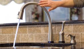 touch less and touch on kitchen faucets
