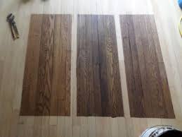 Original 1925 White Oak Floors Stains Starting From Left Minwax Special Walnut Dark Walnut 50 White Oak Wood Wood Floor Stain Colors Oak Hardwood Flooring
