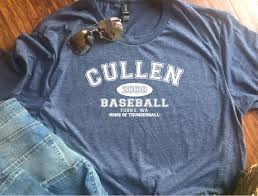 Cullen Baseball Home Of Thunderball Adult T Shirt Movie Edward Bella Forks Birthday Gift