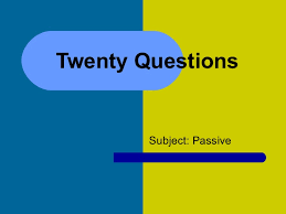 Read on for some hilarious trivia questions that will make your brain and your funny bone work overtime. 20 Questions Passive