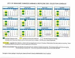 Find updated content daily for garbage pickup 2021 Garbage Recycling Schedule City Of Kewaunee Facebook