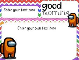 Editable Google Morning Work Slides Among Us Theme Distance Learning In 2021 Distance Learning Morning Work Learning