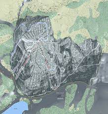 Mount Bohemia Trail Map Mount Bohemia Ski Trail Map - Art Print | Powderaddicts