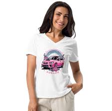 SUBARU DRY T SHIRT GT CAR BLUE L WEAR GOODS
