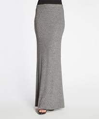 Bobeau Heather Gray Sweater Maxi Skirt Women