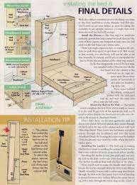 2932 Murphy Bed Plans Furniture Plans Murphy Bed Diy Camas Murphy Planos De Cama Plegable