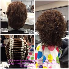 By perming just the bottom half of the hair. Perm With Quantum Extra Body Oct 23 Permed Hairstyles Medium Length Curly Hair Medium Hair Styles