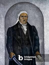 Image of The Mexican patriot Jose Maria Morelos (1765-1815), detail from  the by Rivera, Diego (1886-1957)