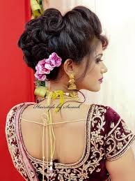 Bridal Twirls Pretty Bridal Hairstyle By Swank For Reception Bridal Hairstyle With Roses Reception Look Indian Bridal Hairstyles Bridal Hair Indian Bridal