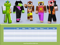 Free Printable Customizable Minecraft Behavior Charts