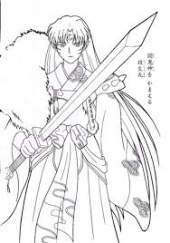 The show was on japanese television for seven seasons, it premiered on november 13,1996 at the weekly shōnen. Sesshomaru Coloring Pages Shefalitayal