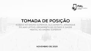 Publicações provas de ingresso es privado e ucp. Tomada De Posicao Acesso Ao Ensino Superior Alojamento Arranque Do Ano Letivo Orcamento Do Estado E Saude Mental No Ensino Superior Fal Federacao Academica De Lisboa