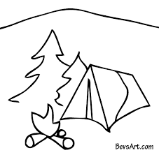 Download cute camp cliparts and use any clip art,coloring,png graphics in. Free Camping Clipart Black And White Dromfhi Top 2 Clipartix