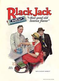 1925 Black Jack Chewing Gum Ad Illustration By Leslie Thrasher Vintage Ads Vintage Advertisements Retro Ads