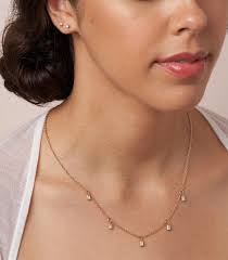 14K Gold Baguette Moissanite Necklace, Dangling Diamond Necklace, Layering  Necklace, Baguette Diamond Statement Necklace, Anniversary Gift