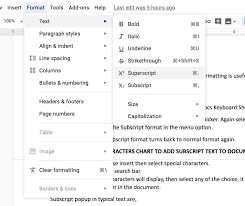 Use keyboard shortcuts in google docs to navigate, format, and edit. How To Do Superscript Subscript On Google Docs Tech Thanos