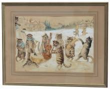 Louis wain cats | tumblr. Louis William Wain Paintings For Sale Louis William Wain Art Value Price Guide
