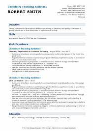 View hundreds of graduate teaching assistant resume examples to learn the best format, verbs, and fonts to use. Chemistry Teaching Assistant Resume Samples Qwikresume