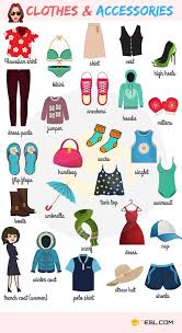 Clothes Vocabulary Names Of Clothes In English With Pictures Kids English English Vocabulary Learning English For Kids