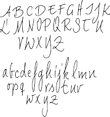 Before then, latin was the language used . Alphabet Script Font Template Edding