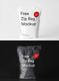 Download Free Zip Bag Mockup Bag Mockup Free Mockup Zipped Bag
