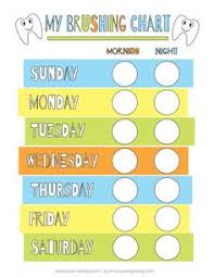 20 Best Printable Brushing Charts For Kids Images Charts