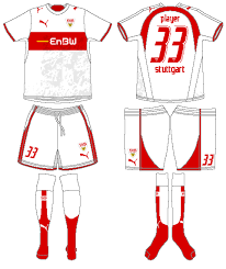 The piece has the bundesliga patch on the right sleeve and is made of polyester with the technology drycell, which contains functional materials that keeps the sweat away from the skin and keeps you dry and comfortable. Vfb Stuttgart Home Uniform Football Shirts Sports Logo Shirts