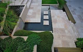 Sydney Landscaping Garden Design Construction Maintenance Sydney Art In Green Water Features In The Garden Terrace Garden Design Steep Backyard