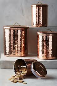 Amazing For The Kitchen Anthropologie Copper Plated Canister Set Anthropologie Anthrofave Anthrohome Copper Kitchen Farmhouse Style Kitchen Canister Sets
