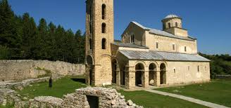 From old french monastere, from latin monastērium, from ancient greek μοναστήριον (monastḗrion, hermit's cell), from μόνος (mónos, alone). Sopocani Monastery Transromanica The Romanesque Routes Of European Heritage