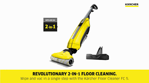 Hard floor cleaning without dragging around a bucket and no scrubbing? Karcher New Fc 5 Hard Floor Cleaner Youtube