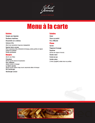 Restaurant Le Saint Janvier Menu In Joly Quebec Canada