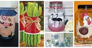 Decoración de frascos de vidrio. Aprende 5 Tecnicas De Como Pintar Frascos De Vidrio Reciclados Solountip Com