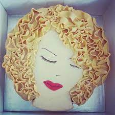 Girl With Curly Hair Carrot Cake Curly Hair Cake Birthday Hair Cake Cake