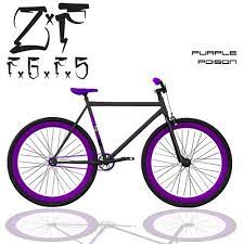 zycle fix purple poison cobra series fgfs free gear free style bike bici bicicletta