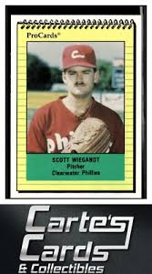 Scott Wiegandt 1991 ProCards #1622 Clearwater Phillies | eBay