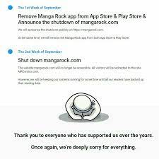 Today Is My Birthday And Mangarock Shutting Down Fuk 9gag Format data from manga rock app, order by chapters and compress it into.cbr.