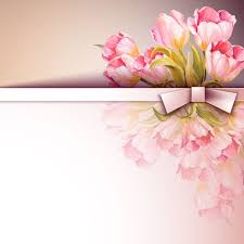 Spring Pink Flower Card Vector Vector Card Vector Flower Free Download Vector Flowers Flower Cards Floral Background