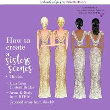 Bridesmaid Dress Clipart Customizable Bridesmaid Dress Etsy Asking Bridesmaids Clip Art Wedding Graphics